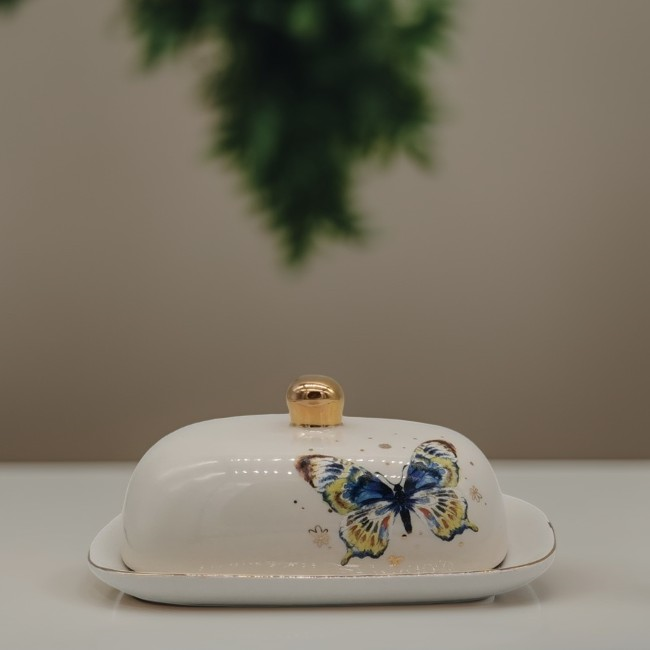 Ceramic Butter Dish with Lid - WK240011