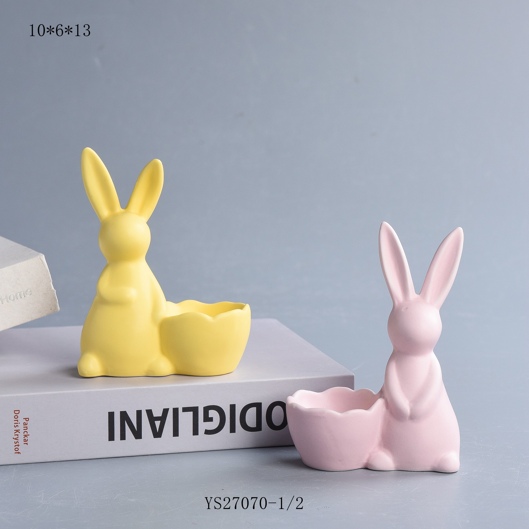 Porcelain Rabbit Egg Holder - WED240009